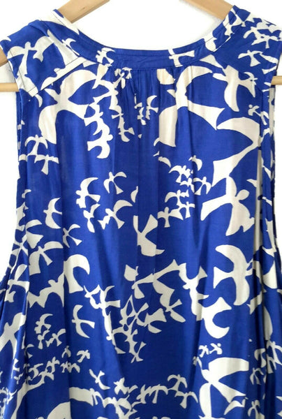 New Anthropologie Blue & White Bird Print "Enna Tank" by Maeve, Size 6 The Mustard Dandelion New Anthropologie Blue & White Bird Print "Enna Tank" by Maeve, Size 6 The Mustard Dandelion
