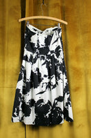 Black & White Print Strapless Dress from The Limited, Size 4