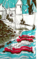 Anthropologie Boat Print Multi-Color "Seabound Skirt" by We Love Vera, Size 8, Originally $118