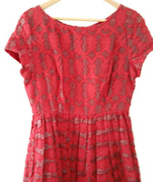 New Anthropologie Red "Rubied Lace Dress" by Moulinette Soeurs, Size 10, Originally $188