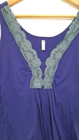 Anthropologie Blue Lace "Bubble Tea Shell" by c.c outlaw, Size L, Originally $88