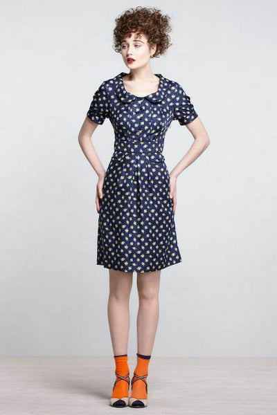 Anthropologie Navy Blue & Purple "Acorn Dress" by Hi There from Karen The Mustard Dandelion Anthropologie Navy Blue & Purple "Acorn Dress" by Hi There from Karen The Mustard Dandelion