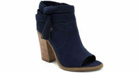 New Navy Blue Promise Side Zip Bootie with Tassel by Rampage, Size 9