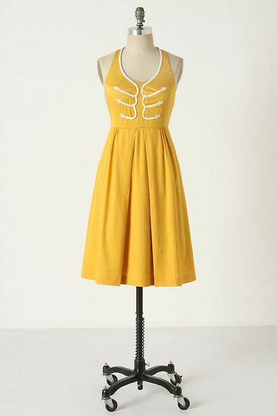 New Anthropologie Yellow & White Nautical New Anthropologie Yellow & White Nautical