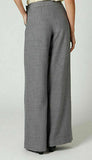New Anthropologie Gray Wool Pleated "Gauzy Wide Legs" by Elevenses, Size 8, Originally $168