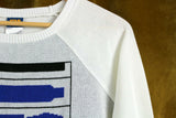 New Star Wars R2D2 White & Blue Sweater, Size M, Originally $49.50