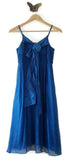 Anthropologie Bright Blue Silk "After-Party Dress" by Moulinette Soeurs, Size 4, Originally $178