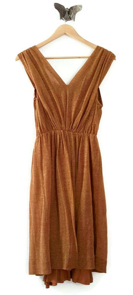 New Anthropologie Copper Brown "City of Lights Dress" by Deletta, Size The Mustard Dandelion New Anthropologie Copper Brown "City of Lights Dress" by Deletta, Size The Mustard Dandelion
