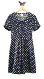 Anthropologie Navy Blue & Purple "Acorn Dress" by Hi There from Karen Walker, Size 6, Originally $148