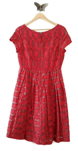 anthropologie red lace dress A'reve Anthropologie Red Lace Dress