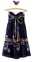 Anthropologie Navy Blue Nautical Print "Roped-In Dress" by Wakana Koike, Size 6, Originally $138