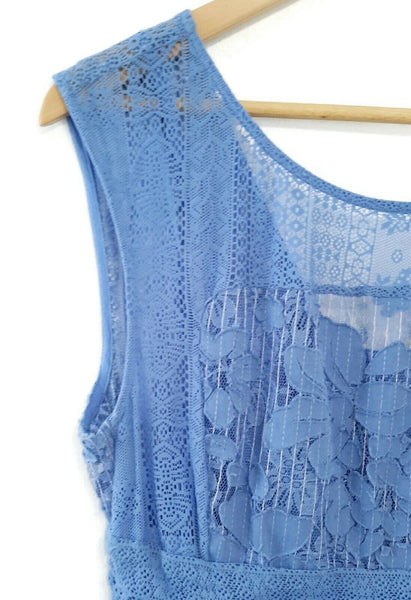 New Anthropologie Blue Lace "Liliflora Dress" by Moulinette Soeurs, Si The Mustard Dandelion New Anthropologie Blue Lace "Liliflora Dress" by Moulinette Soeurs, Si The Mustard Dandelion
