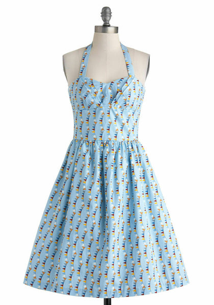 modcloth halter dress Modcloth Blush Halter Keyhole A-Line Midi Dress