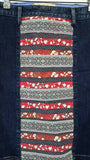 New Anthropologie Striped "Ribbonrow Denim Skirt" by Holding Horses, Size 27, Originally $88