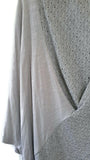 New Anthropologie Gray Knit Wrap "Myriad Pullover" by Testament, Size M, Originally $88