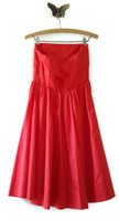 Anthropologie Red Strapless "Shoals Harvest Dress" by Moulinette Soeurs, Size 4, Originally $138