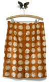 Anthropologie Brown Corduroy "Corded Dots Pencil Skirt" by Maeve, Size 6, Originally $88