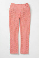 New Anthropologie Pink Lace "Youghal Crops" by Corey Lynn Calter, Size 10, Originally $148