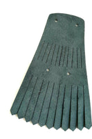 New Modcloth "Make the Upgrade Kiltie Fringe Set" Green Faux Suede Shoe Tassels