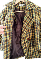 Anthropologie "Belted Plaid Cape" by What Goes Around Comes Around, Size S, Originally $188