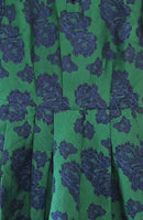 New Modcloth Green & Blue Brocade "Uniqueness On Offer Shirt Dress", Size M, Originally $120