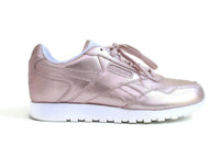 New Pink Peach Metallic Reebok Harman Run Sneaker with Ortholite, Size 9, Originally $65