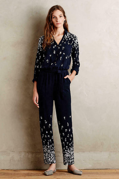 New Anthropologie Navy Blue Floral