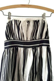 Anthropologie Black & Cream Striped Silk "Bared Branches Dress" by Corey Lynn Calter, Size 4, Originally $188