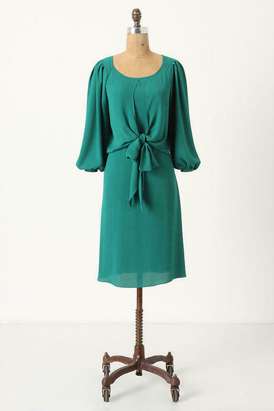 Anthropologie Green Chiffon Tie Front "Valparaiso Dress" by Maeve, Siz The Mustard Dandelion Anthropologie Green Chiffon Tie Front "Valparaiso Dress" by Maeve, Siz The Mustard Dandelion