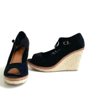 New Modcloth "You Know the Espadrille Wedge in Black", Size 10, Originally $49.99