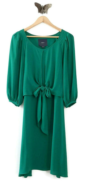 Anthropologie Green Chiffon Tie Front "Valparaiso Dress" by Maeve, Siz The Mustard Dandelion Anthropologie Green Chiffon Tie Front "Valparaiso Dress" by Maeve, Siz The Mustard Dandelion