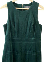 New Anthropologie Green Corduroy "Corded Holly Dress" by Sunday in Brooklyn, Size 6, Originally $148