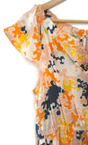 Anthropologie Printed Silk "Puzzled Pieces Dress" by Vanessa Virginia, Size 6, Originally $178