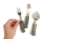 Anthropologie Set of 3 Only Horn & Stainless Steel "Highlands Cheese Knives"
