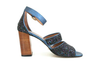 New Anthropologie Navy Blue "Glittering Heels", Size 40 EU / 9 US, Originally $158