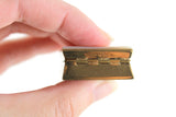 Vintage Gold & Abalone Pill Box, Pill Case or Small Jewelry Box