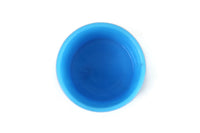 Vintage Akro Agate Aqua Blue Slag Glass Dish