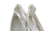 New Anne Klein Shiny Silver "Cadrien Wedges", Size 9, Originally $70