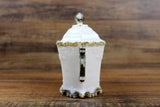 Antique 1800's-Era Milk Glass & Gold Creamer