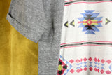 New Modcloth Gray Aztec Print "Art-Tee-Sia Tunic", Size S, Originally $40