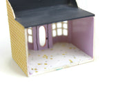 Artisan-Made Vintage 1:144 Miniature Wooden Dollhouse for a Dollhouse Signed by Artist Robert Street