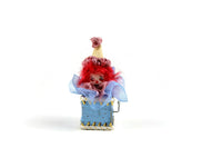 Artisan-Made Vintage 1:12 Miniature Dollhouse Blue Clown Jack in the Box