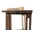 Artisan-Made Vintage 1:12 Wooden Curved and Carved Dollhouse Desk by Jerry McLoney
