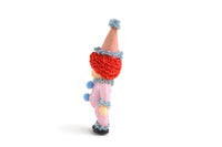 Artisan-Made Vintage 1:12 Miniature Dollhouse Pink & Blue Clown Doll