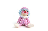Artisan-Made Vintage 1:12 Miniature Dollhouse Pink & White Clown Doll