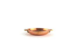 Artisan-Made Vintage 1:12 Miniature Dollhouse Copper Pan with Fish & Lemon Wedges
