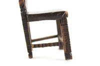 Artisan-Made Vintage 1:12 Miniature Dollhouse Dining Chair or Desk Chair by Jerry McLoney