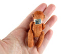 Artisan-Made Vintage 1:12 Miniature Dollhouse Toy Plush Monkey