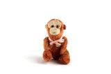 Artisan-Made Vintage 1:12 Miniature Dollhouse Toy Plush Monkey