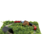 Artisan-Made Vintage 1:12 Miniature Dollhouse Model Train Set